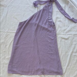 Pink Lily Elegant Lavender Halter Dress